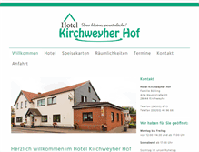 Tablet Screenshot of kirchweyher-hof.de